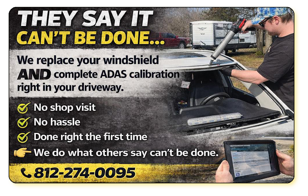 B-Rite Autoglass windshield replacement and ADAS calibration in Madison IN